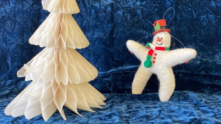 Intro to Needle Felting: Snowman Star Ornament